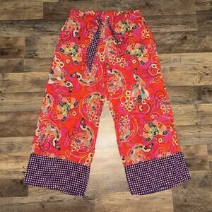 Bollydoll Palazzo Flare Lounge Pants Multicolor Size M